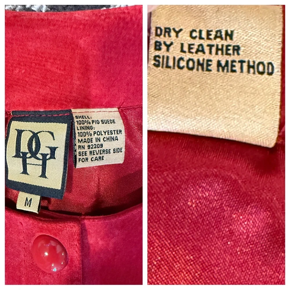 Suede! DGH Diane Goes Hollywood Coat/Dress Red Suede
